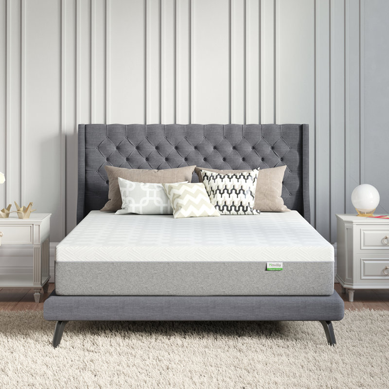 Matelas en mousse viscoélastique gélifiée à deux côtés Alwyn Home Amaud, Grand lit