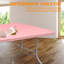 Table pliante rose de 8 pi, table en plastique portative pour le camping, les pique-niques, les fêtes, la table pliante à haute charge