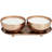 Metal Tropical Breeze Scented Hammered 12 oz 2 Wick Decorative Candle with White Wax Set-91734890-91734897