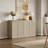 Consiglia 30.5" Bohemian-Inspired Rattan 2-Door Sideboard-695867048-688169288