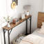 Table de canapé étroite 5,9 po, console Skinny avec rangement, table de canapé mince derrière le salon, le vestibule, le couloir, le vestibule - brun rustique-1832728937-1832728939-1832728941