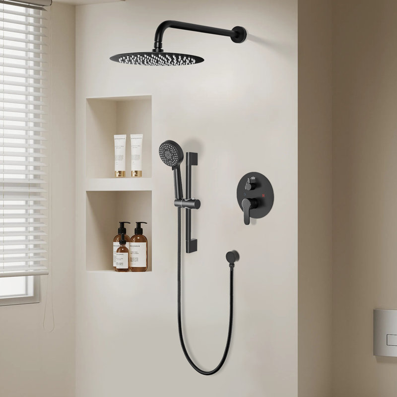 Shower System, Matte Black