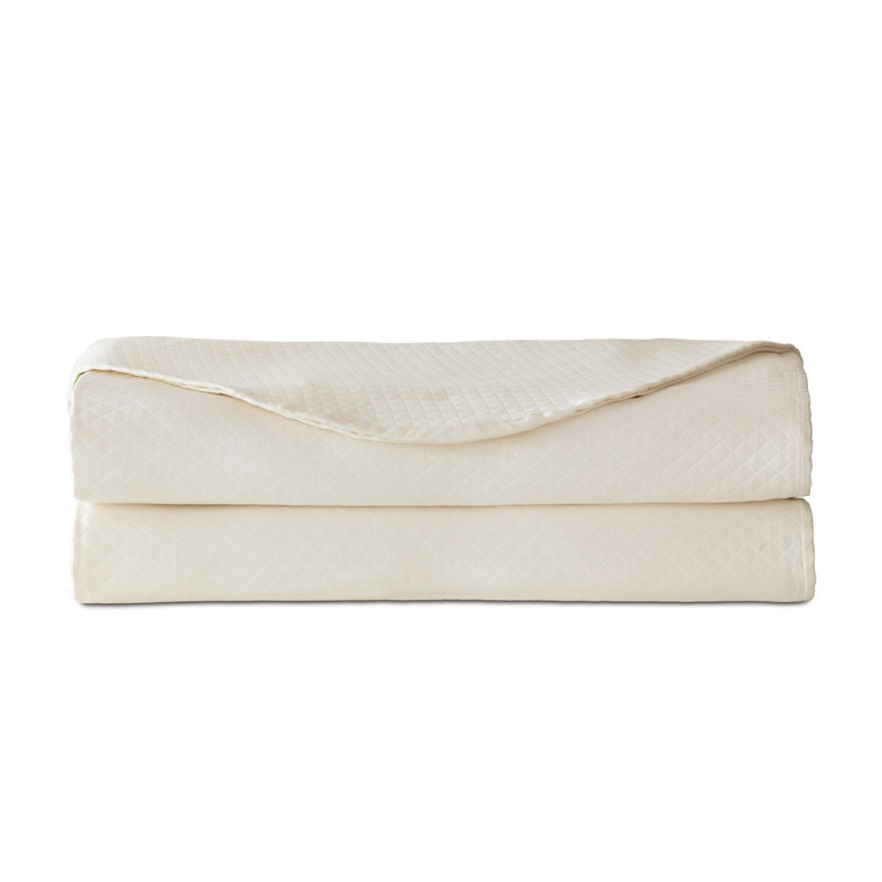 Suzette Farmhouse / Country Egyptian Cotton Sateen Coverlet, Twin Coverlet