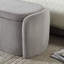 Repose-pieds avec rangement, banc d'extrémité de chambre à coucher, repose-pieds rembourré avec charnière de sécurité-2000361676