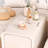 11.8" W Cream Narrow Nightstand, 2-Drawer Slim Bedside Table with 2 Storage Compartments for Small Bedroom-1321693617