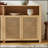Rattan Sideboard Buffet with Spacious Storage-197914556