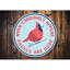 Plaque de cardinal en aluminium pour Noël-58619328