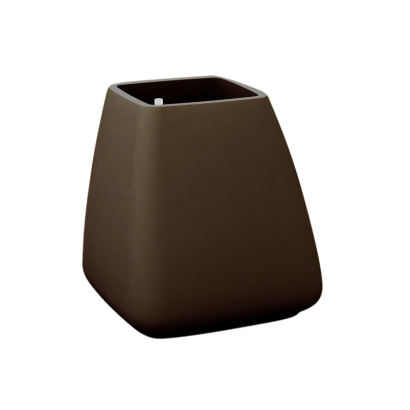 Noma Plastic Pot Planter, 27.5" H x 25.5" W x 27.5" D, Ecru