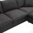100.4*64.6" Modern Sectional Sofa,L-Shaped Couch Set With 2 Free Pillows,4-Seat Polyester Fabric Couch Set With Convertible Ottoman For Living Room, Apartment, Office-370795004
