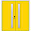 Porte double extérieure en fibre de verre lisse 1 lumière Lite Spotlight-94239439-94239438-94239440