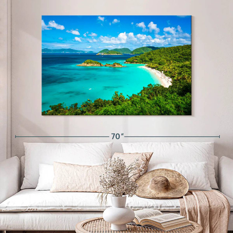 Gillard Trunk Bay Seascape, H 34 po x l 51 po