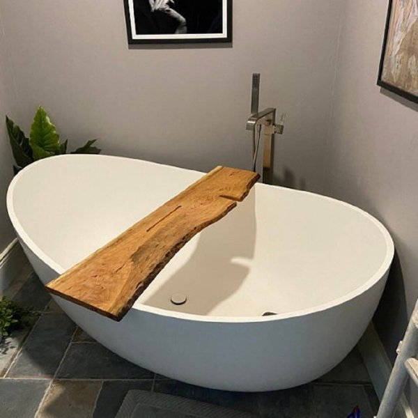 Acrylic Large Tub Tray Holder Luxury Bathtub Storage Rack Caddy