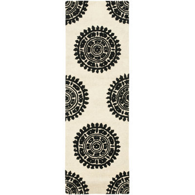 Candelo Hand-Tufted Wool Ivory Area Rug