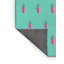 Tissé à la machine en laine et polyester vert/rose Tapis décoratif-1646281726