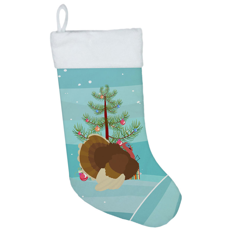 French Turkey Dindon Christmas Stocking