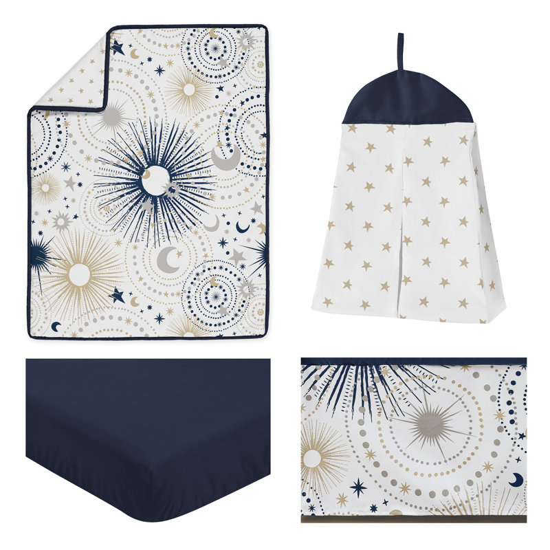 Celestial 4 Piece Crib Bedding Set
