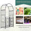 81" Metal With Double Doors And Locking Gate, Perfect For Party Wedding Arch, Grey Suitable Climbing Vines Party,