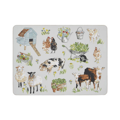 Portman Farm Animal Print Rectangle Placemat