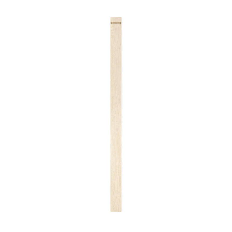 2 1/2 po x 44 po Érable Groove Newel, naturel, Naturel