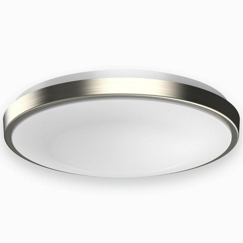 Plafonnier encastré 1 lumière à DEL Wellen, H 3,4 po x l 12 po x P 12 po, 15W, 1050
