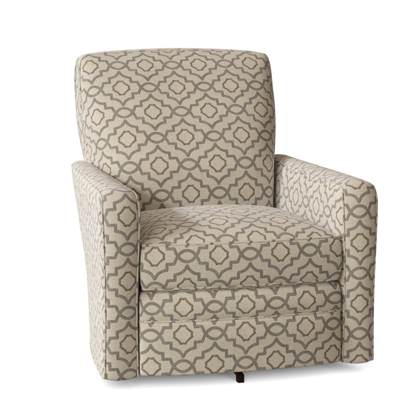 Idana Upholstered Swivel Armchair, Invitation 41, Yes