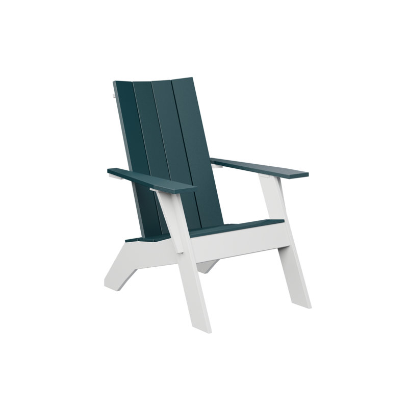 Berlin Gardens Nordic Adirondack Chair, Berry/Matte White Base