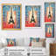 Illustration rétro du cachet de la Tour Eiffel sur toile-1088112540-1088112541