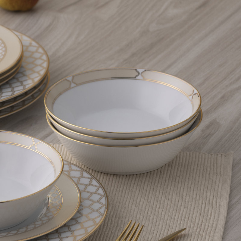 Noritake Eternal Palace 12-Piece Dinnerware Set, Service for 4, Gold