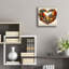  «Fall In Love 5» par Rey Klimt, art mural en verre acrylique, 12 po x 12 po