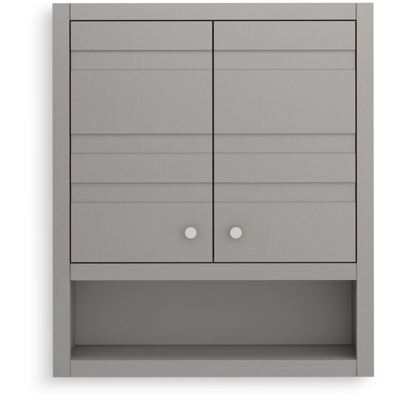 Helst 28-In X 24-In Wall Cabinet, Mohair Gray