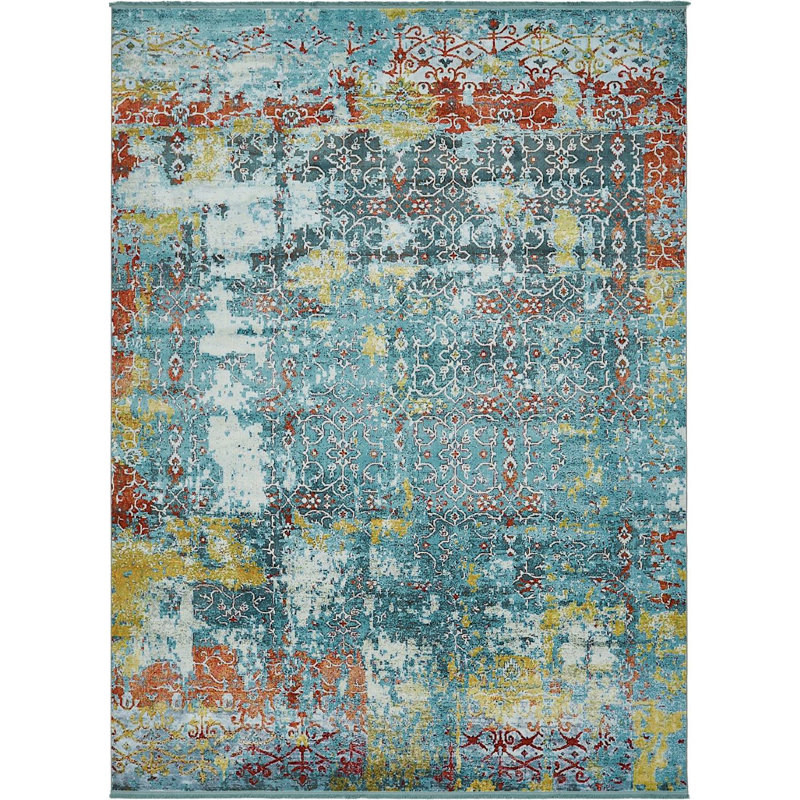 Folmar Abstract Indoor Rug, Rectangle 8' x 10'