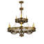 Lustre à niveaux 9 lumières façon bougie style bougie Millsap