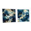 Lily - Ensemble de 2 art mural en verre acrylique abstrait-103931909