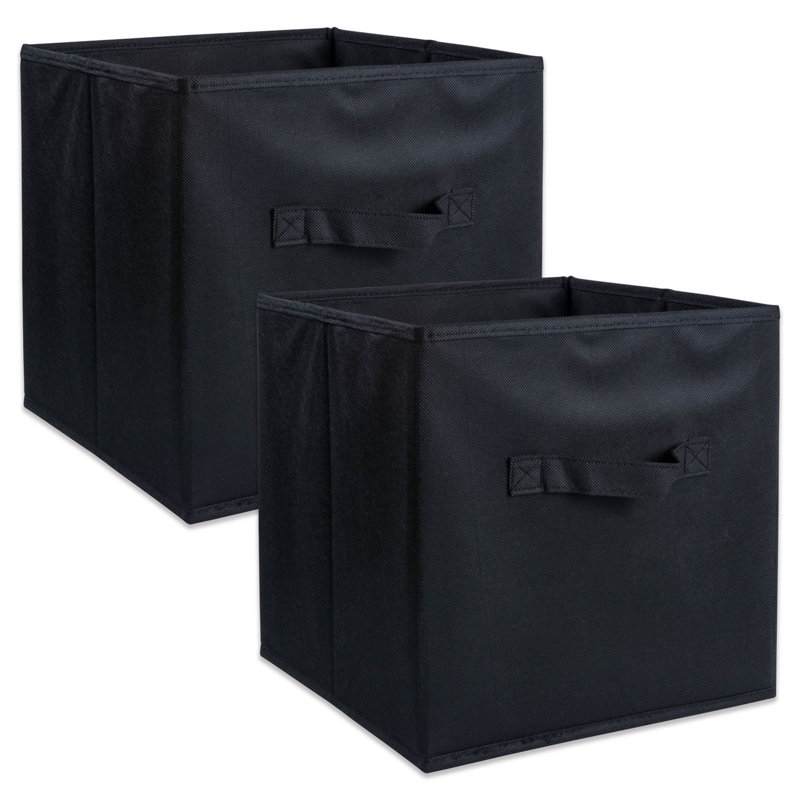 Ensemble de 2 cubes Amarillis Ebern Designs, Noir, H 11 po x l 11 po x P 11 po