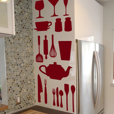 Décalcomanie murale de cuisine