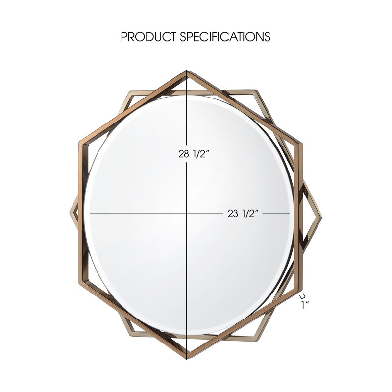 Miroir d'appoint Rodrick, Champagne