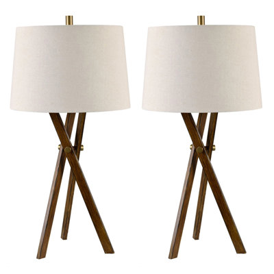 Set Of 2 Metal Table Lamps