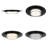 16-Inch Square Black Integrated LED Recessed Ceiling Light, Three-Color Light-565125493-565125488-565125490