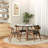 Dining Table (White) And 4 Side Chairs