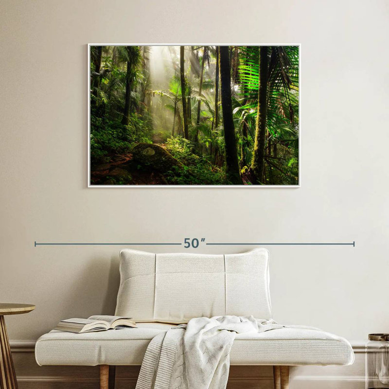 Forêt nationale d'El Yunque, Cadre flottant blanc, 40 po x 27 po