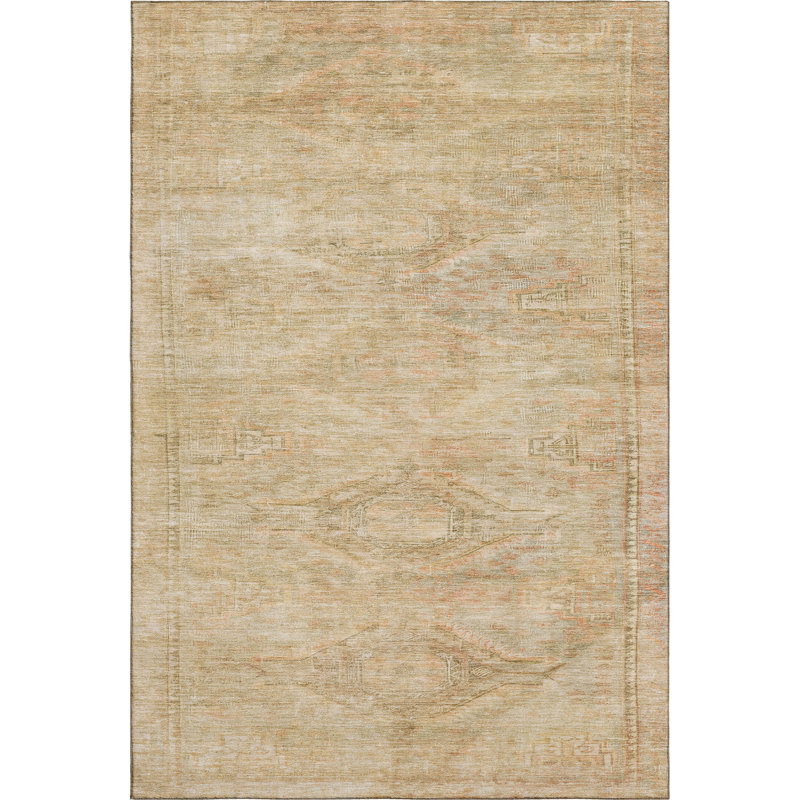 Premium Machine Washable Marasco AMF1631 Global Rug, Rectangle 8' x 10'