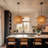 1-Light Pendant Lights Brown Flower Rattan-516843058