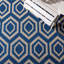 Tapis d'intérieur / extérieur à motif géométrique Deedrick-50940021