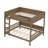 Queen Over Queen Solid Wood Bunk Bed with Shelves-1752525005-1752525008
