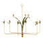 Verdant Chandelier With Leaves