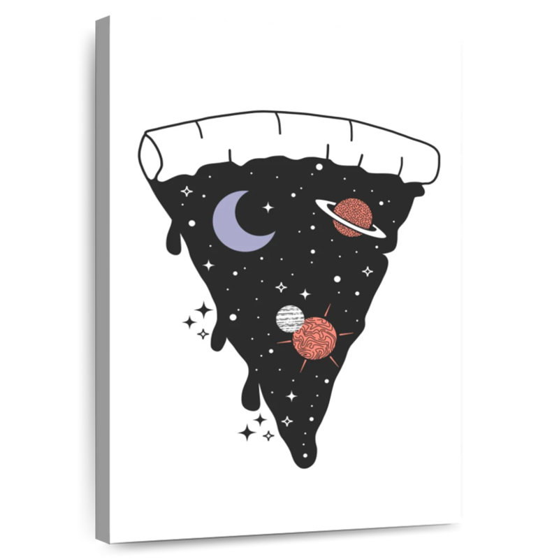 Space Pizza, H 48 po x l 32 po