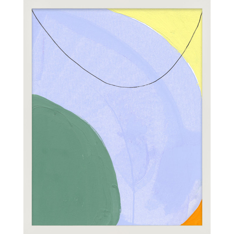 Ellipse 3 par Andrea Stokes - art mural encadré, Cadre blanc, H 38 po x l 30 po x P 1,25 po