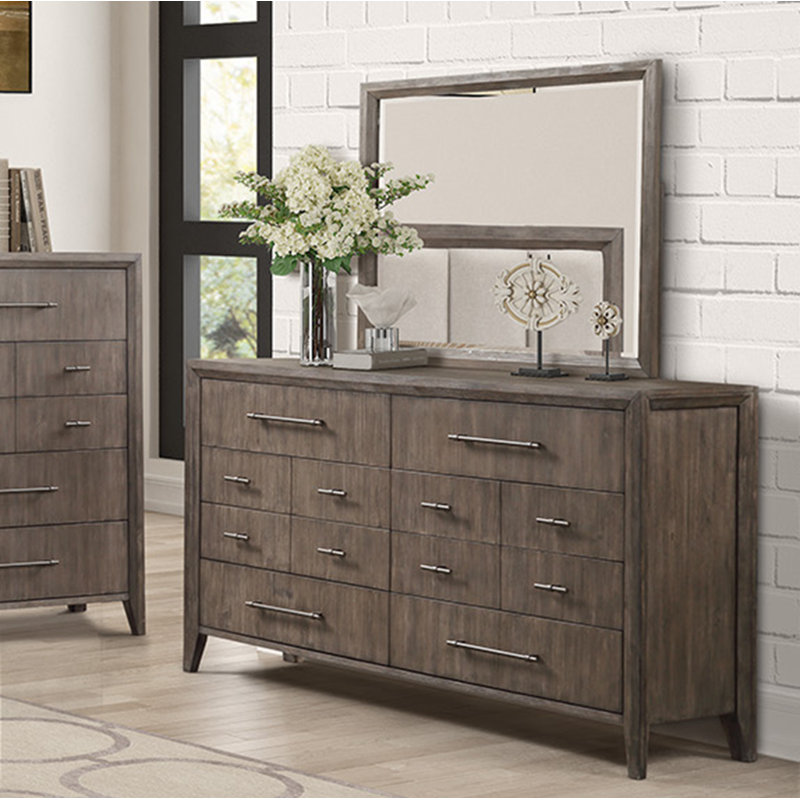 Iknoor Wood Dresser Mirror