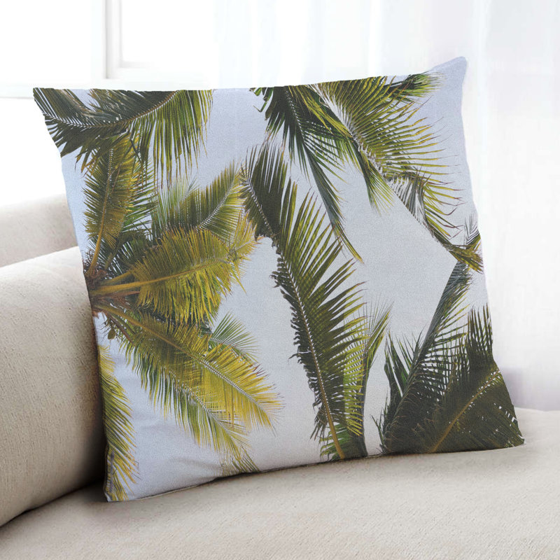 Coussin Plants Palm Tree, Microsuède