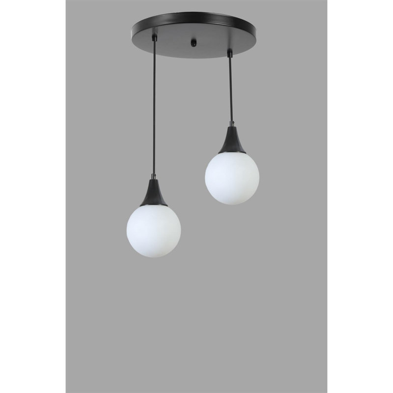 Chandle Chandelier, White/Black